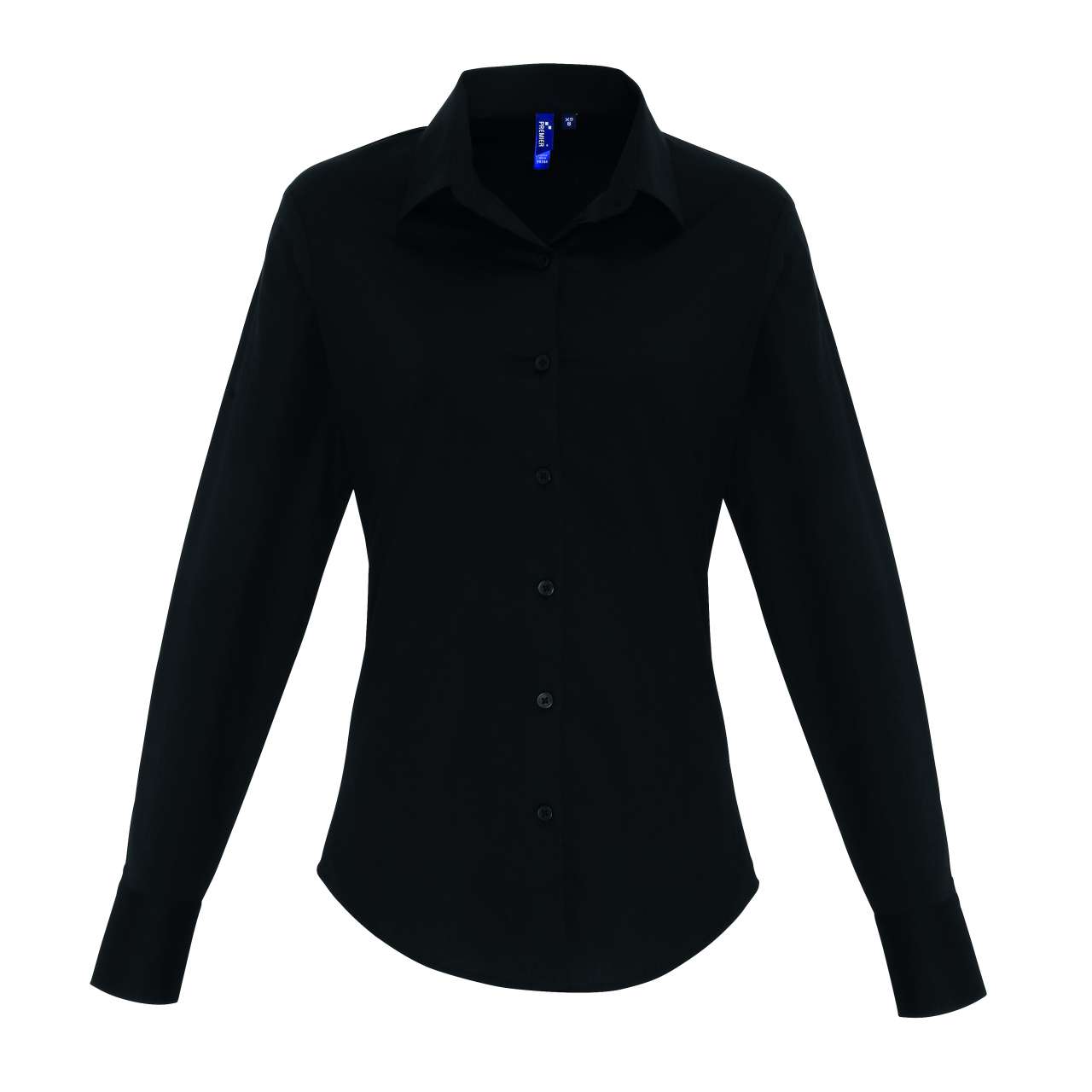 Women's Stretch-Fit Cotton Poplin Long Sleeve Shirt