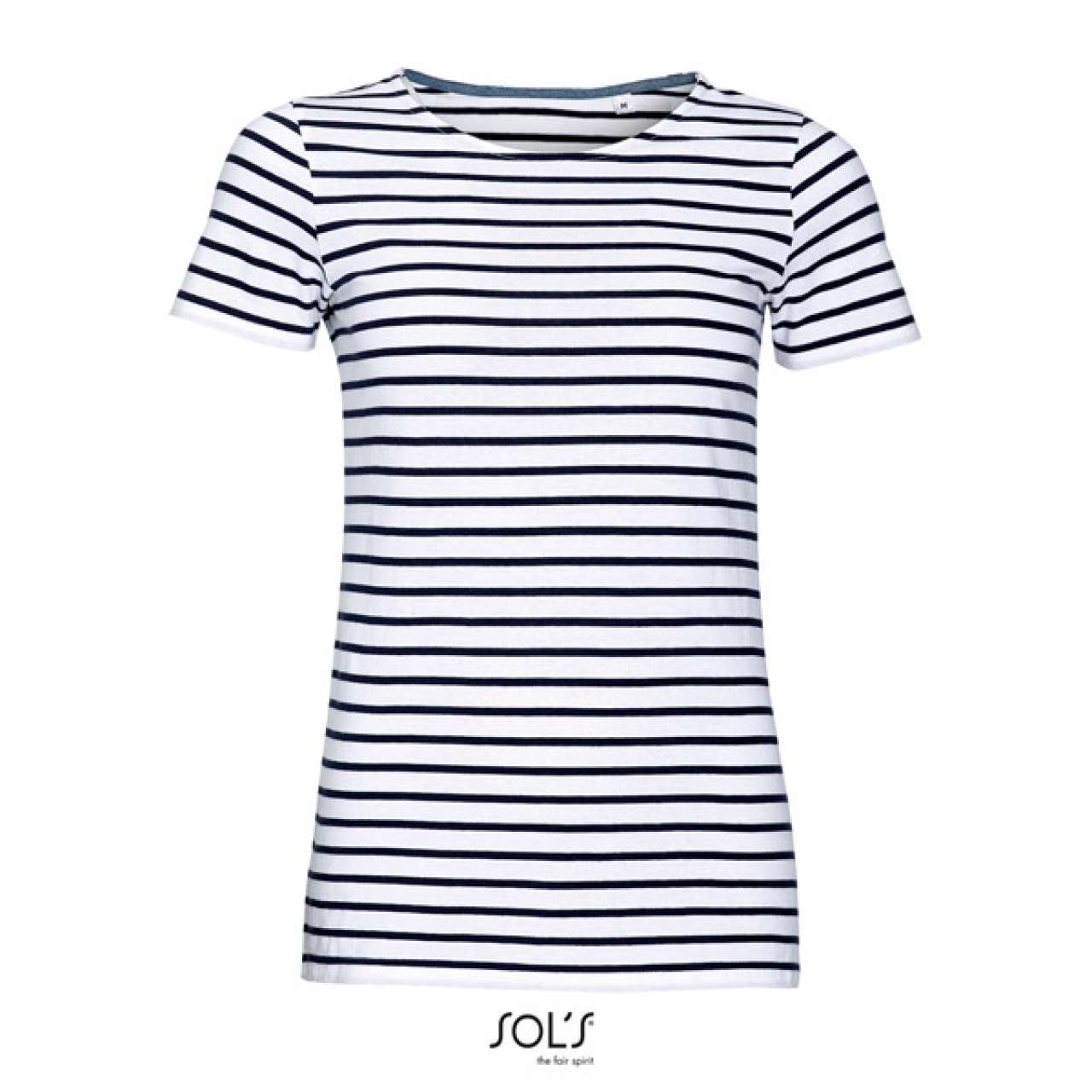 SOL'S Miles Damen - Gestreiftes Rundhals-T-Shirt
