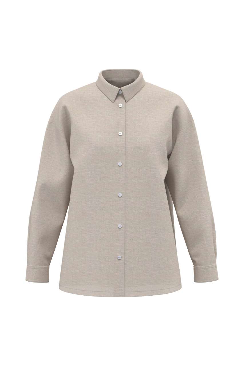 Damen Oversize Leinenhemd