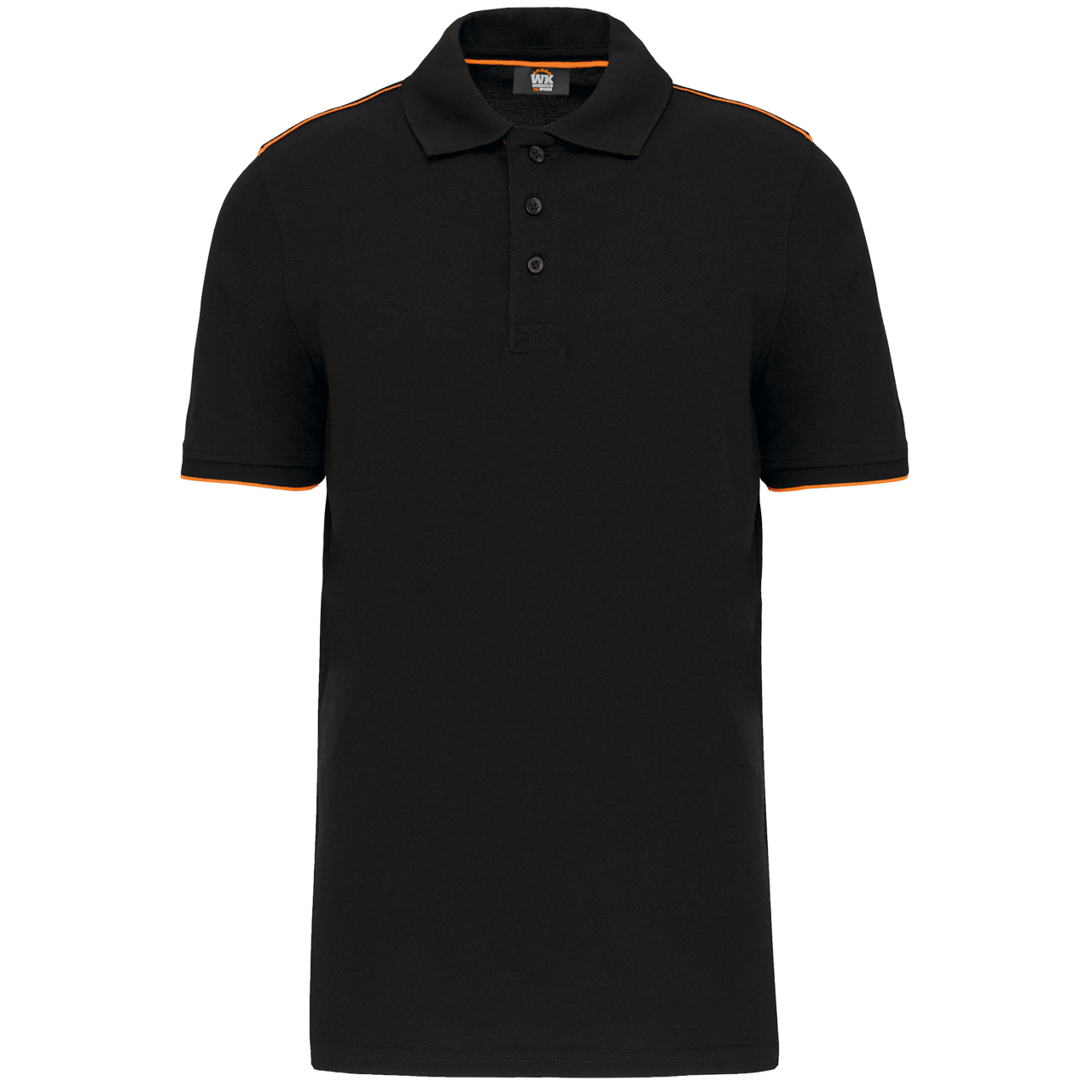 Herren Kurzarm Kontrast-Daytoday Poloshirt