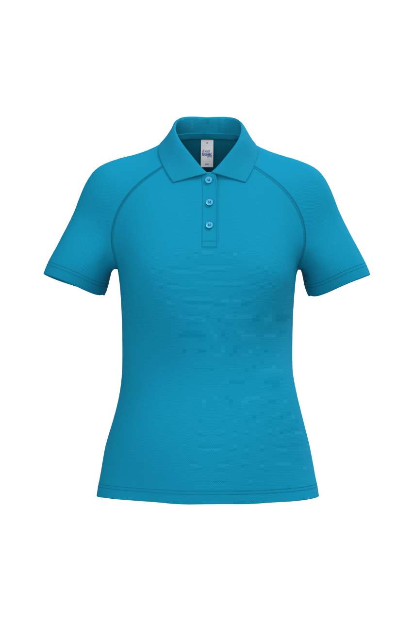 Damen Basic Polyester Poloshirt