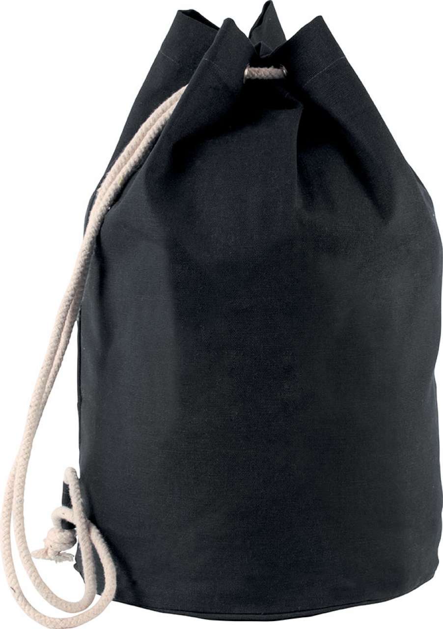 Cotton Sailor-Style Bag with Drawstring