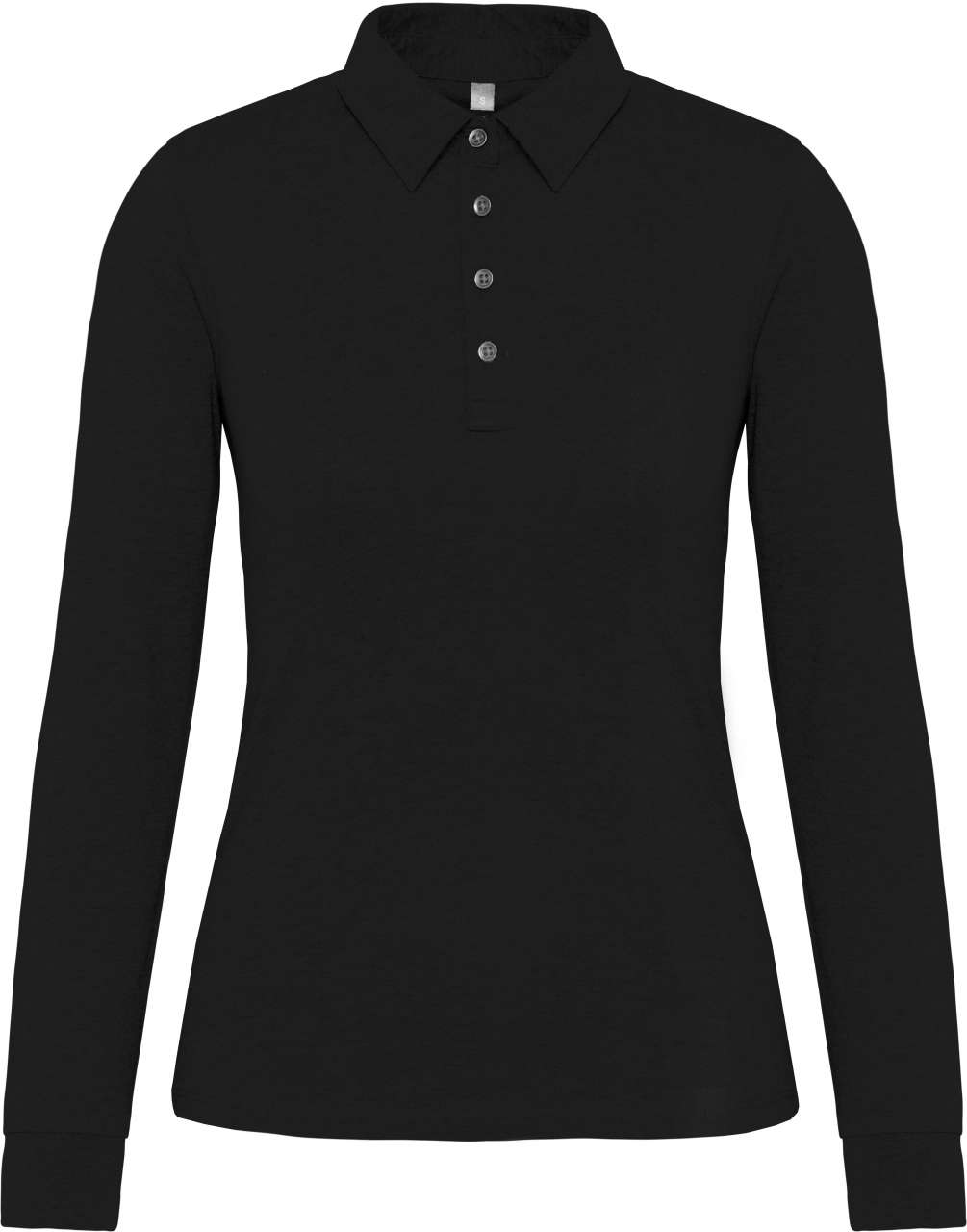 Női Hosszú Ujjú Jersey Galléros Póló