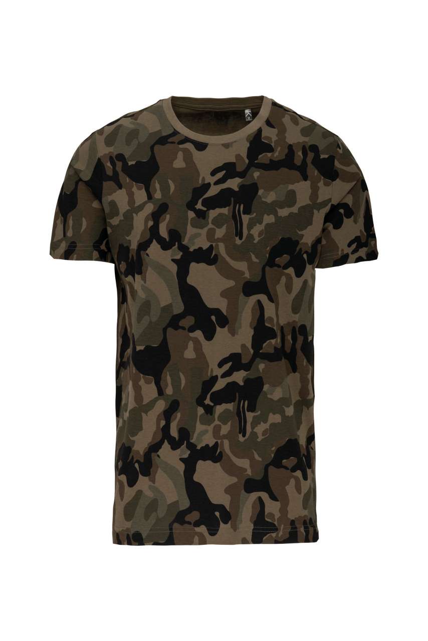 Herren Kurzarm Camo T-Shirt