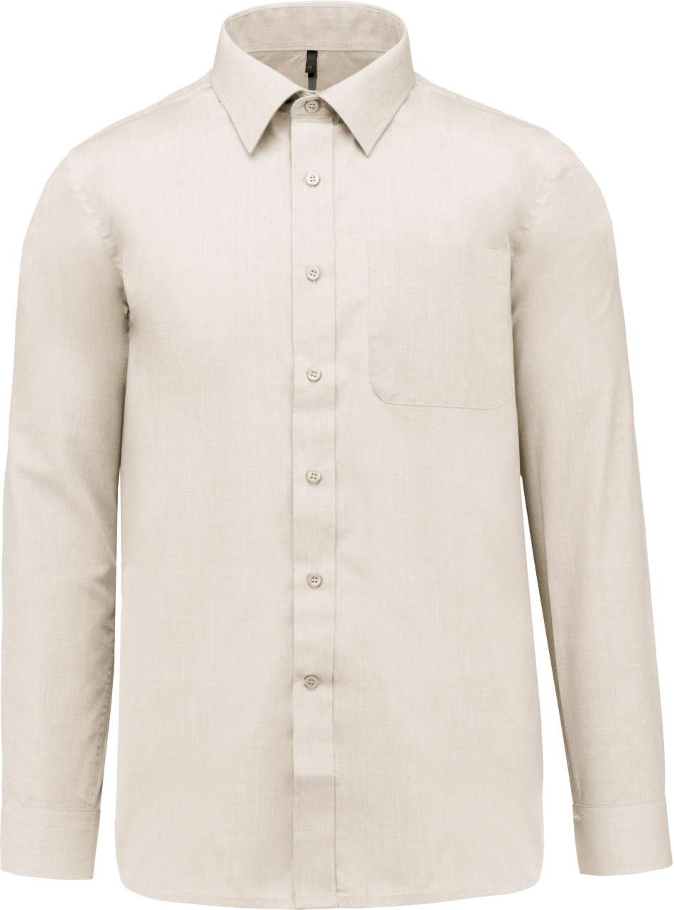 Jofrey - Férfi Hoszú Ujjú Könnyen Kezelhető Polycotton Poplin Ing