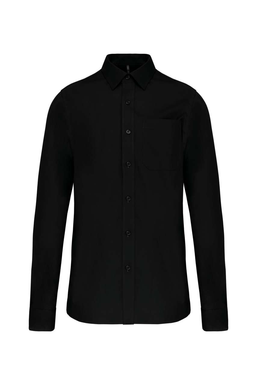 Men's Long-Sleeved Cotton Poplin Shirt