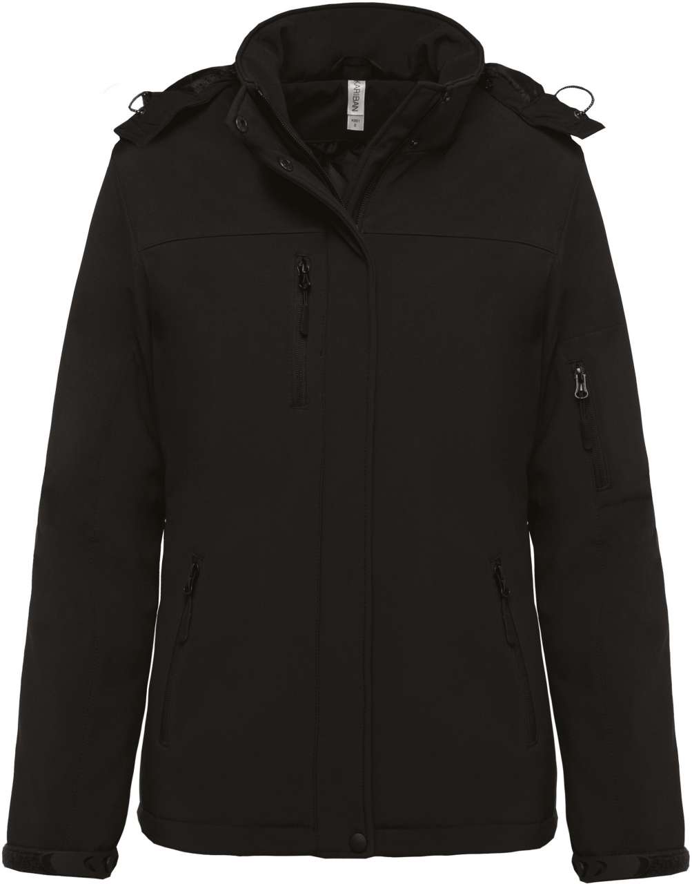 Damen Gefütterte Softshell-Parka mit Kapuze