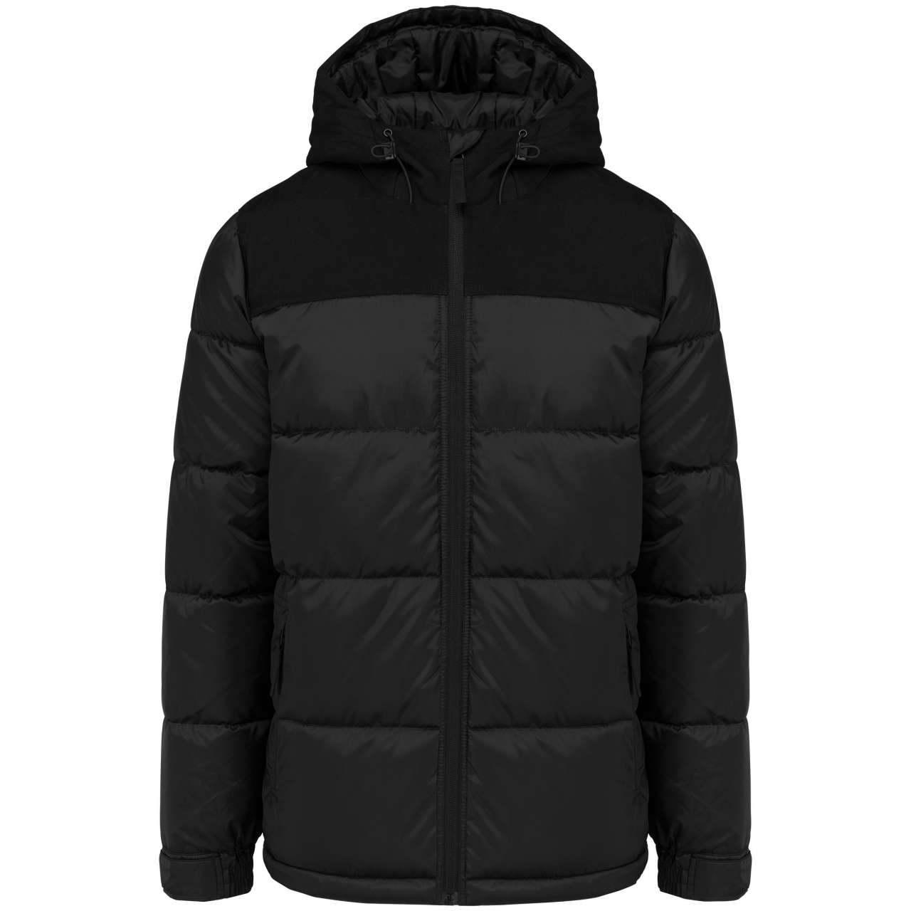 Unisex Bi-Tone Steppjacke mit Kapuze