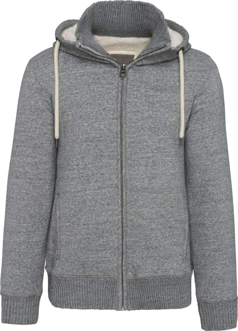 Vintage Sherpa-Lined Fleece Jacket