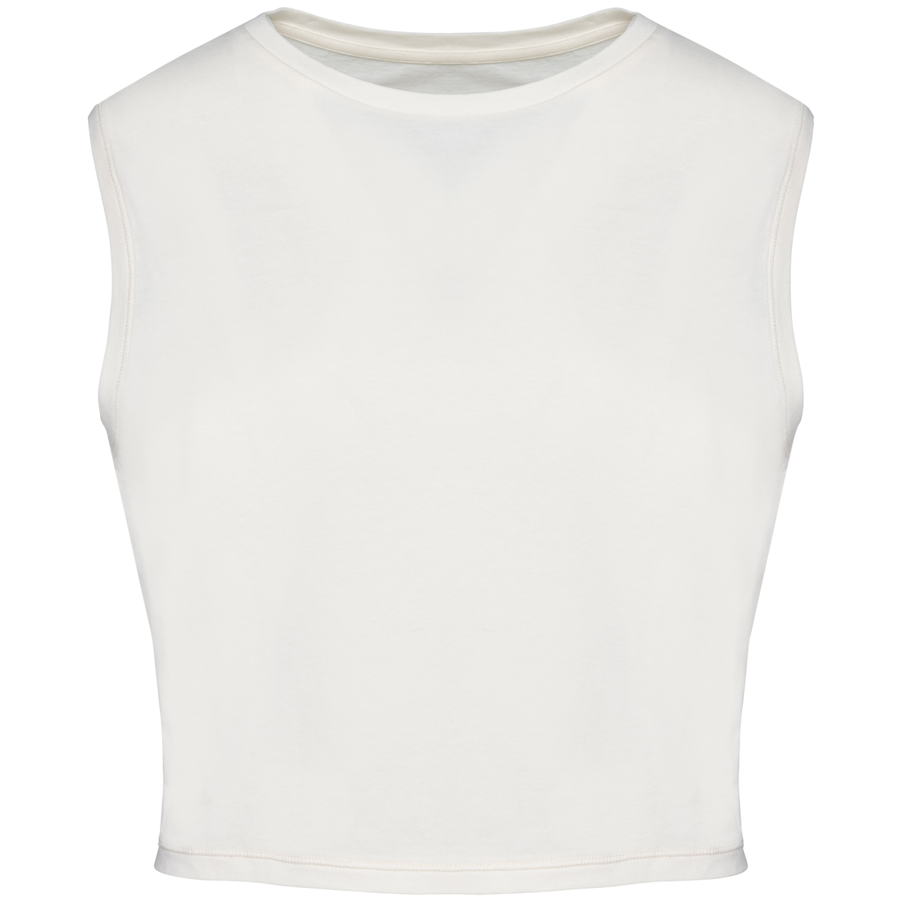 Eco-Friendly Damen Ärmelloses Crop T-Shirt