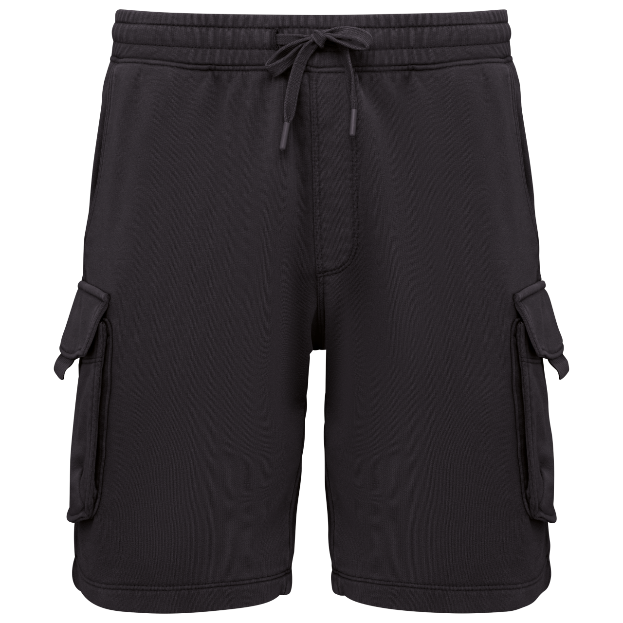Men’s French Terry Washed Effect Cargo Shorts